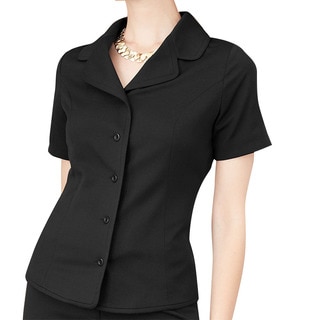 Affinity Apparel Women's Black Short-sleeve Blazer