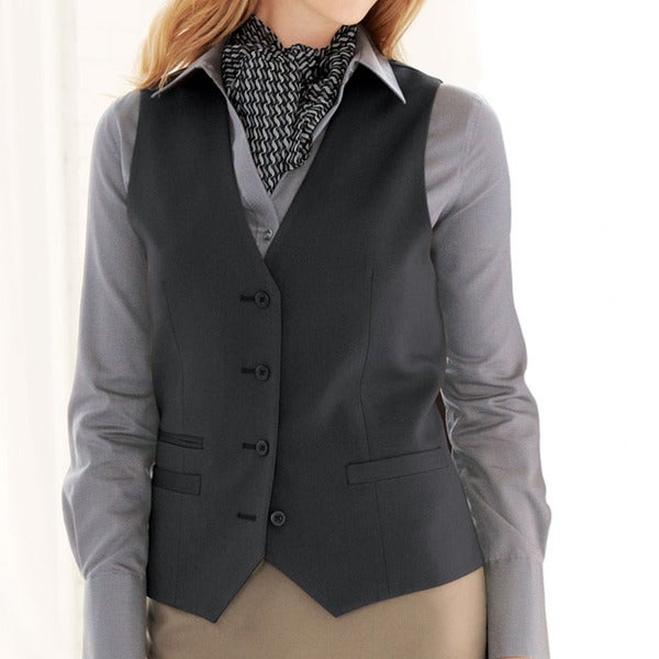 Affinity Apparel Ladies' Traditional 4-button Vest