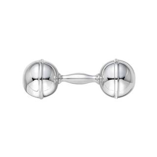 Reed Barton Bristol Sterling Silver Dumbbell Baby Rattle