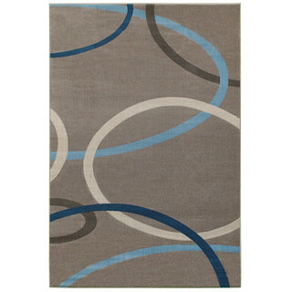 L and R Home Adana Charcoal Olefin Indoor Accent Rug (1'10 x 3'1)