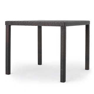 Rhode Island Outdoor Wicker Square Dining Table (ONLY) by Christopher Knight Home