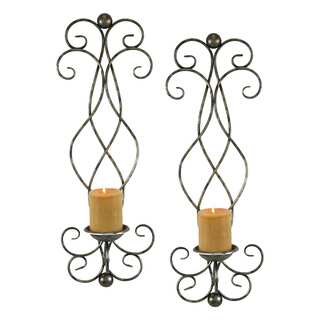Estelle Candle Wall Sconce (Set of 2)