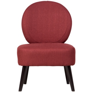 Sitswell Darcy Brick Red Shield Back Contemporary Modern Accent Slipper Chair