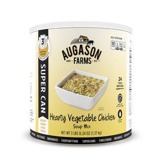 Augason Farms Hearty Vegetable Chicken Soup Mix 48 oz. Super Can