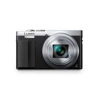 Panasonic Lumix DMC-ZS50 Digital Camera (Silver, Certified Refurbished),Case +16GB SD Card