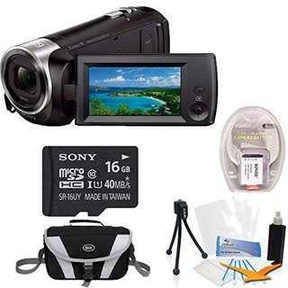 Sony HDRCX405 Handycam 1080p HD Camcorder w/ 8GB microSDHC Card & Software Bundle