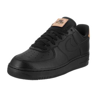 Nike Men's Air Force 1 '07 LV8 Black Leather Basketball Shoe