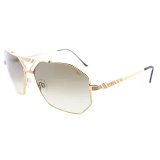 Cazal Cazal 9058 002SG Gold Metal Aviator Sunglasses with Brown Gradient Lens