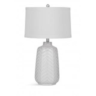 Bassett Mirror Company Dalia White Ceramic 28-inch Table Lamp