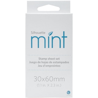Silhouette Mint Stamp Sheets 1"X2.25" 2/Pkg-