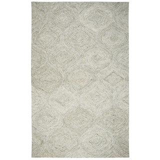 Hand-tufted Brindleton Beige Trellis Wool Area Rug (8' x 10')