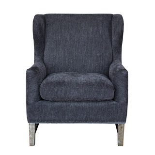 HomePop Premium Accent Chair Gray Plush