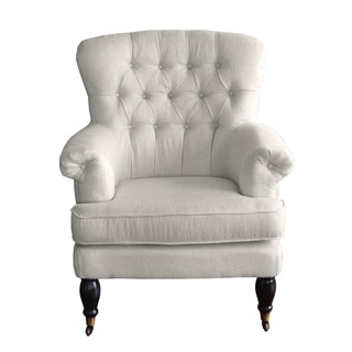 HomePop Accent Chair Tufted with Rolled Arms