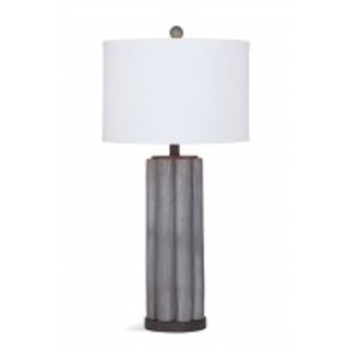 Brighton 31-inch Grey Natural Material Table Lamp