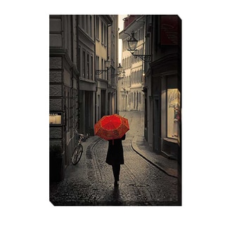 Red Rain by Stefano Corso Gallery-wrapped Canvas Giclee Art