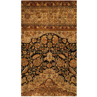 Herat Oriental Indo Hand-knotted Vegetable Dye Oushak Wool Rug (2'2 x 4')