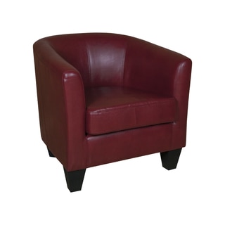 Grafton Home Ellen Red Bonded Leather Tub Chair