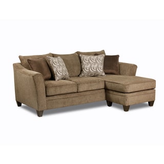 Simmons Upholstery Albany Truffle Sofa Chaise