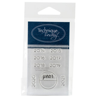 Technique Tuesday Clear Stamps 2"X2.5"-Calendar - Years