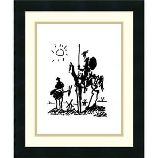 Framed Art Print 'Don Quixote' by Pablo Picasso 16 x 19-inch