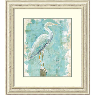 Framed Art Print 'Coastal Egret I v2' by Sue Schlabach 25 x 28-inch
