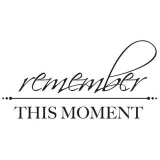 Mini Clear Stamps 2.25"X3"-Remember This Moment Words