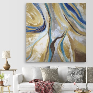 Wexford Home 'Agate & Gold II' Premium Gallery Wrapped Canvas with 4 Sizes Available