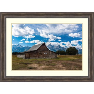 Framed Art Print 'Grand Teton Barn I' by Tim Oldford 48 x 36-inch