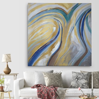 'Agate & Gold I' Premium Gallery Wrapped Canvas Art