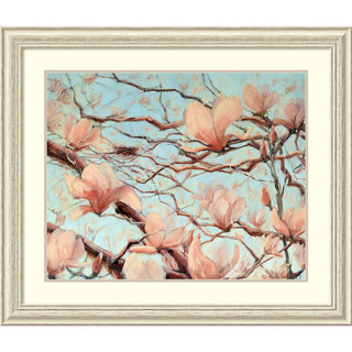 Framed Art Print 'Outside My Window (Floral)' by Holly Van Hart 41 x 35-inch