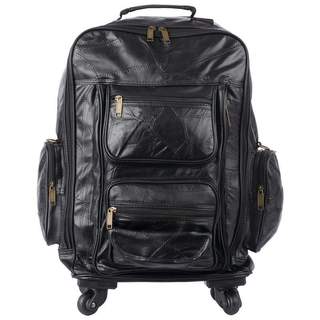 Embassy Genuine Patch Leather Spinner Backpack