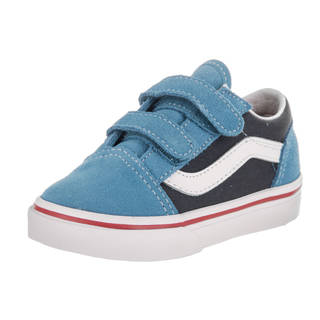 Vans Toddlers' Old Skool V (2Tone) Blue Canvas Skate Shoes