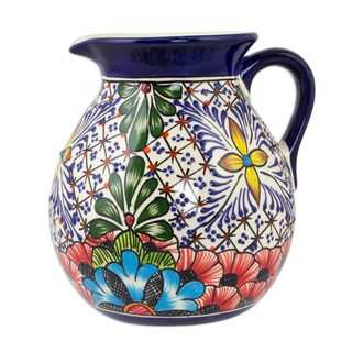 Ceramic Pitcher, Stars and Flowers' (Mexico)