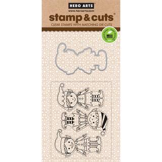 Hero Arts Stamp & Cuts-Santa's Elves