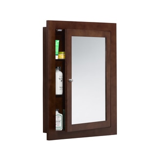 Ronbow Frederick 24-inch x 32-inch Solid Wood Framed Bathroom Medicine Cabinet (Options: Cherry Finish, Black)