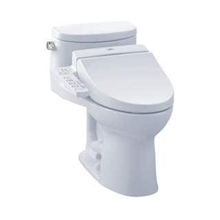 Toto Supreme II Cotton White Vitreous China Elongated 1-piece Toilet