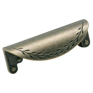 Nature's Splendor Weathered Brass 3-inch (76mm) Center Cup Pull