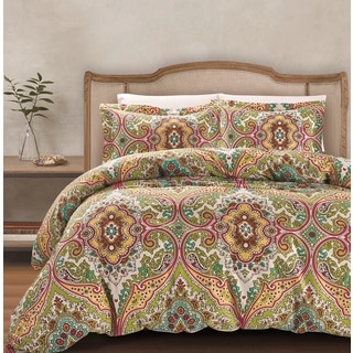 Gale Cotton Damask Comforter Set