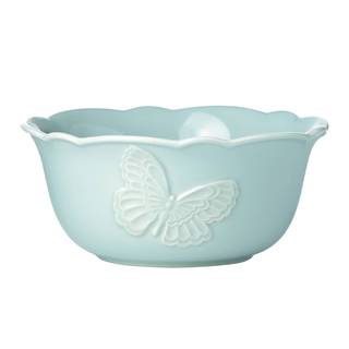 Lenox Butterfly Meadow Blue Stoneware Carved All-purpose Bowl