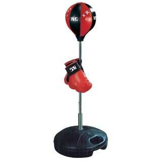 Kids' Black Glove and Punching Bag Boxing Combo
