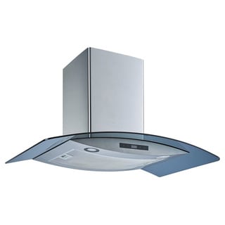 Winflo O-W102B30 30-inch Stainless Steel/ Tempered Glass Convertible Wall Mount Range Hood