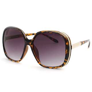 Pop Fashionwear P4004 Women's Tortoise-shell Oversized Polarized Sunglasses