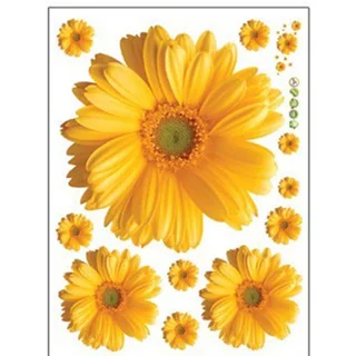 Flat Daisy Flower Wall Stickers