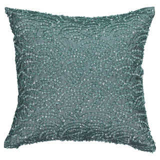 Beautyrest Avignon Blue Sequin 14-inch Decorative Throw Pillow