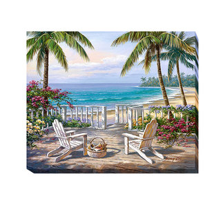 Artistic Home Gallery Sung Kim 'Coastal View' Gallery-wrapped Canvas Giclee Art