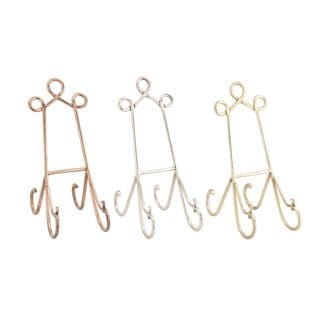 Gold/Silver/Copper Metal Easels (Pack of 3)