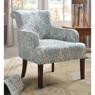Best Master Furniture Teal and Light Blue Accent Chair