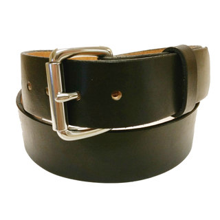 Men's Solid Leather Stainless Buckle Belt