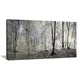 Designart 'Dark Morning in Forest Panorama' Landscape Large Canvas Art Print - Thumbnail 4