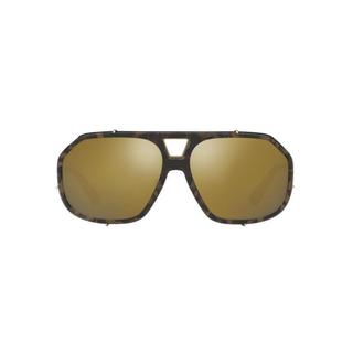 Dolce & Gabbana Men's DG2167 488/F9 61 Aviator Metal Plastic Brown Sunglasses